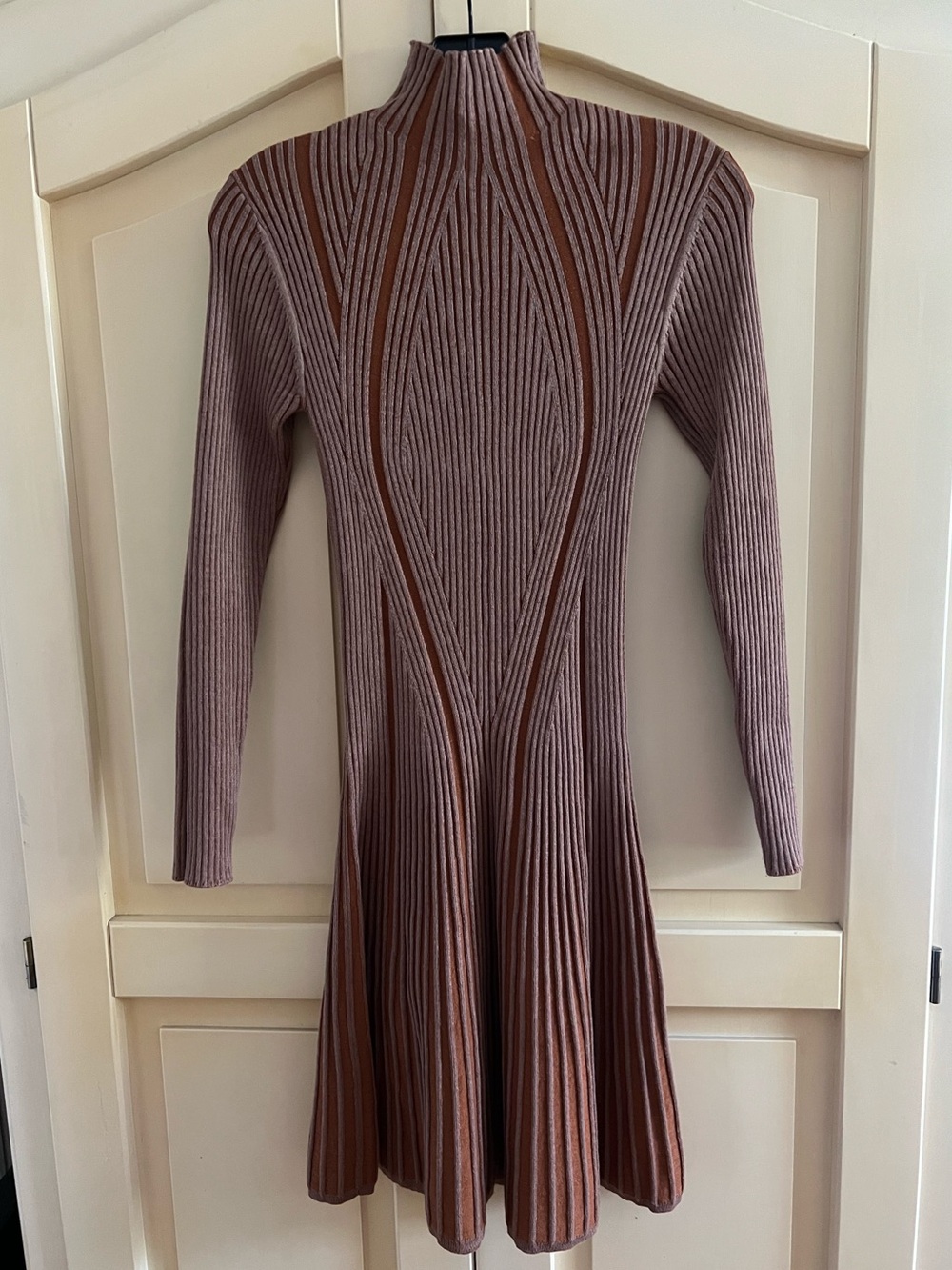 French Connection Ribbed Mock Dress